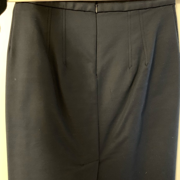 Club Monaco Leopard Print Pencil Skirt Navy Blue Periwinkle Pink - Picture 2 of 5